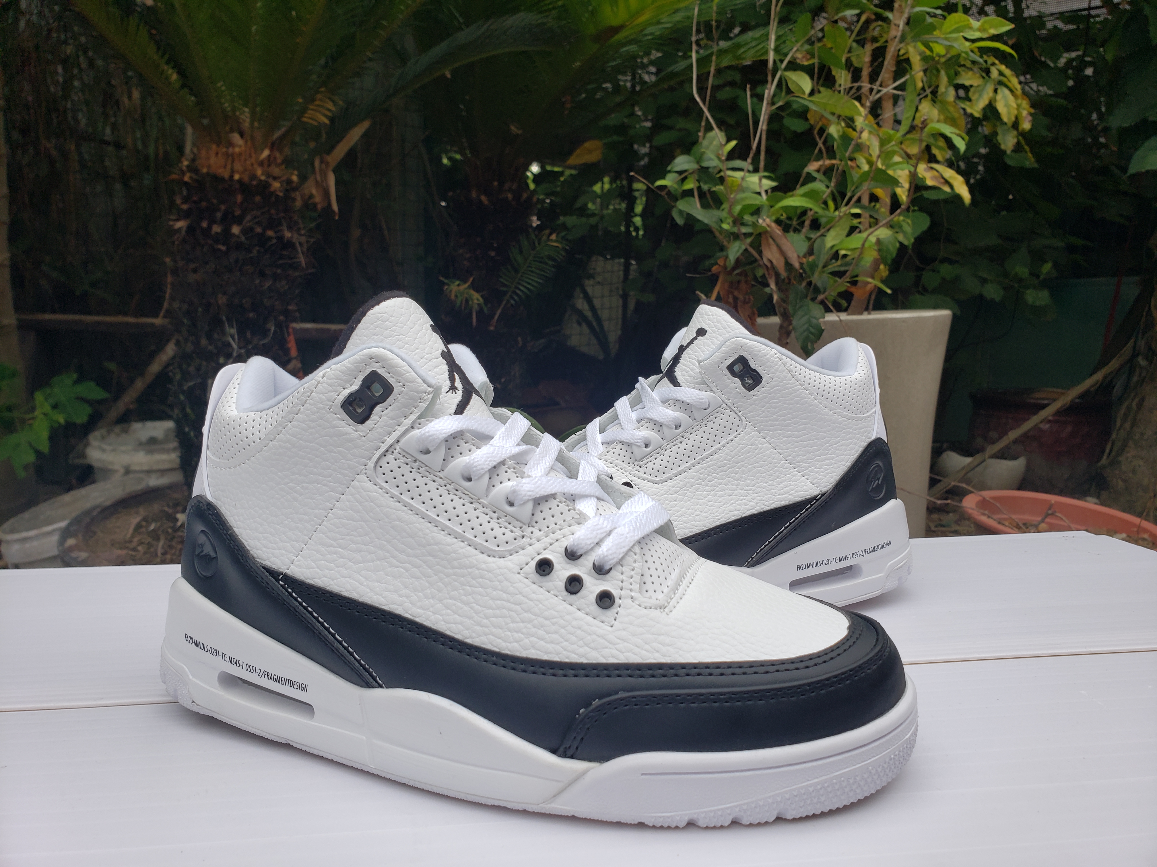 2020 Air Jordan 3 Retro White Black Shoes